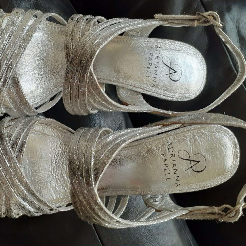 Silver Adrianna Papell Heels